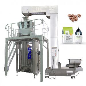 Machine d'emballage de remplissage automatique pour formation de sacs quadruples pour grains de café et poudre