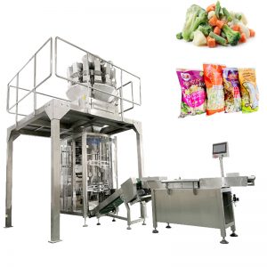 Machine d'emballage ZL720 VFFS avec peseuse multi-têtes pour aliments surgelés