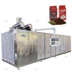 Machine automatique de formage et de remplissage de sacs sous vide pour briques à double chambre