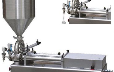 remplisseuse à piston à deux têtes pour liquide visqueux