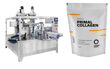 Machine d'emballage de poudre automatique pour sac doy avec fermeture à glissière