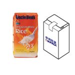 Sac à fond plat avec étiquetage supérieur pour le grain