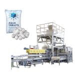 Machine de pesage, de remplissage et d'ensachage de comprimés de sel de 25 à 50 kg